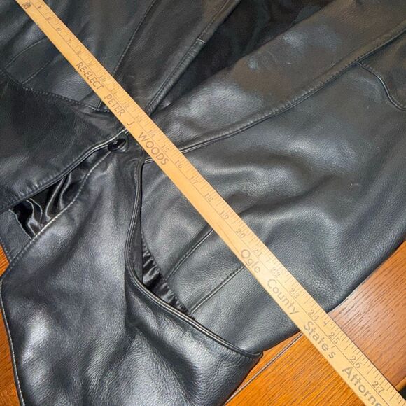 Vintage Mid Western Sport Togs Deerskin Leather Jacket Women’s XL / Men’s L Blac - Picture 16 of 16